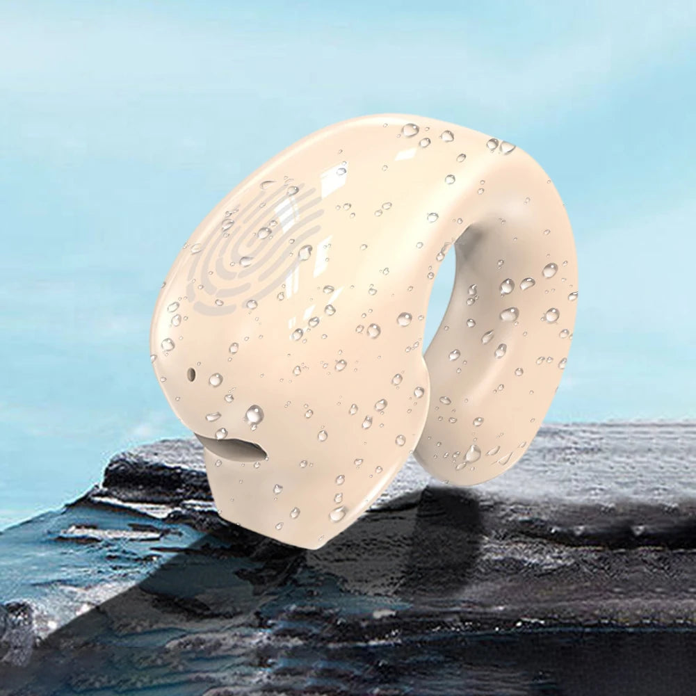 Wireless Clip On Headphones Bluetooth Headset High Definition Audio Quality Sports Earphones Noise Cancelling In-Ear Earphones