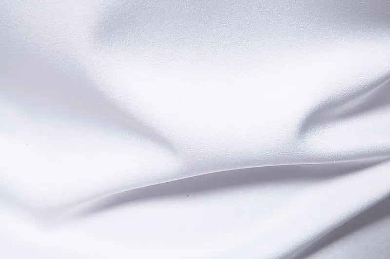 Mens Dress Shirts Vintage Personality Irregular Crop Long Sleeve Business Stand Collar Shirt Men Camisas Streetwear Blusas Tops