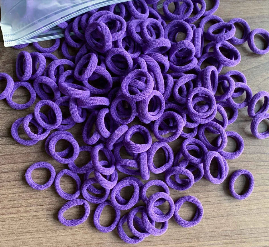 50/100Pcs Hair Bands for Children Colorful Nylon Scrunchie Hair Ties Rubber Band Kids Elastic Hair Leagues Girl Hair Accessories