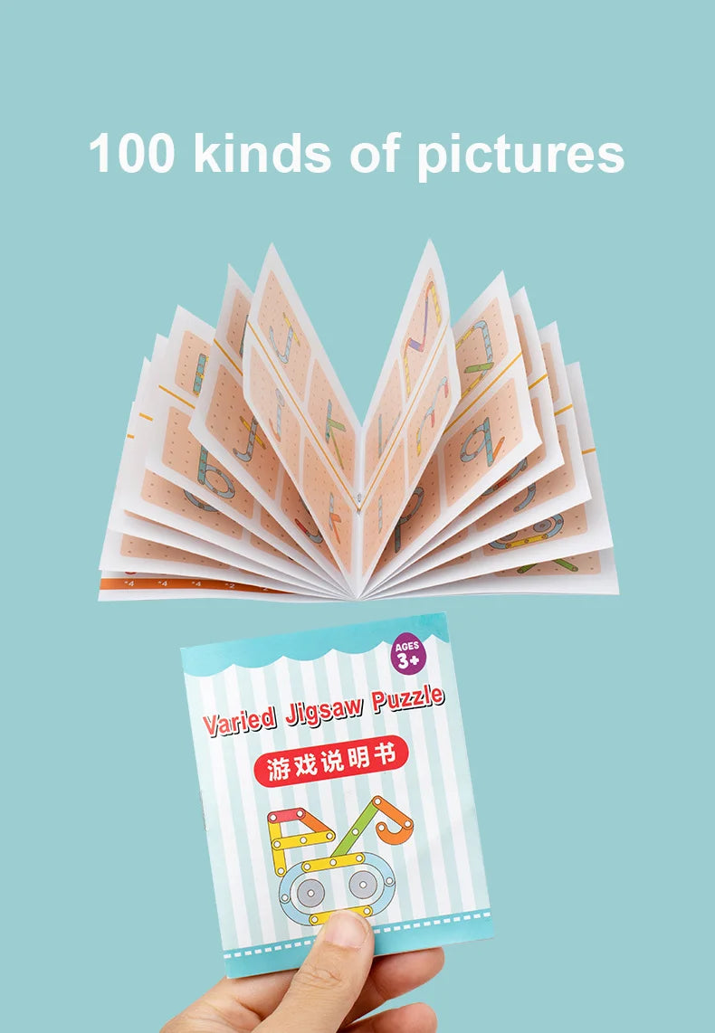 Kid Educational Toys Wooden Peg Puzzle Board for Children Geometric Shape Cognition Brain Games Imagination Development Toys