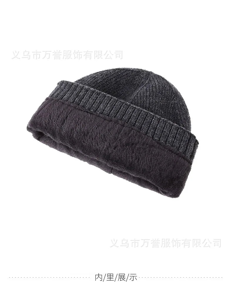 Winter Beanie for Men Women, Fleece Lined Beanie Soft Warm Knit Hat Ski Stocking Cuffed Cap