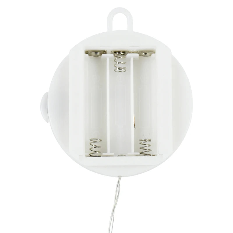 Halloween Orange Window Light Orange Pumpkin Ghost Witch Hat Design LED Sucker Lamp Bar Home Party Hanging Decor Without Battery