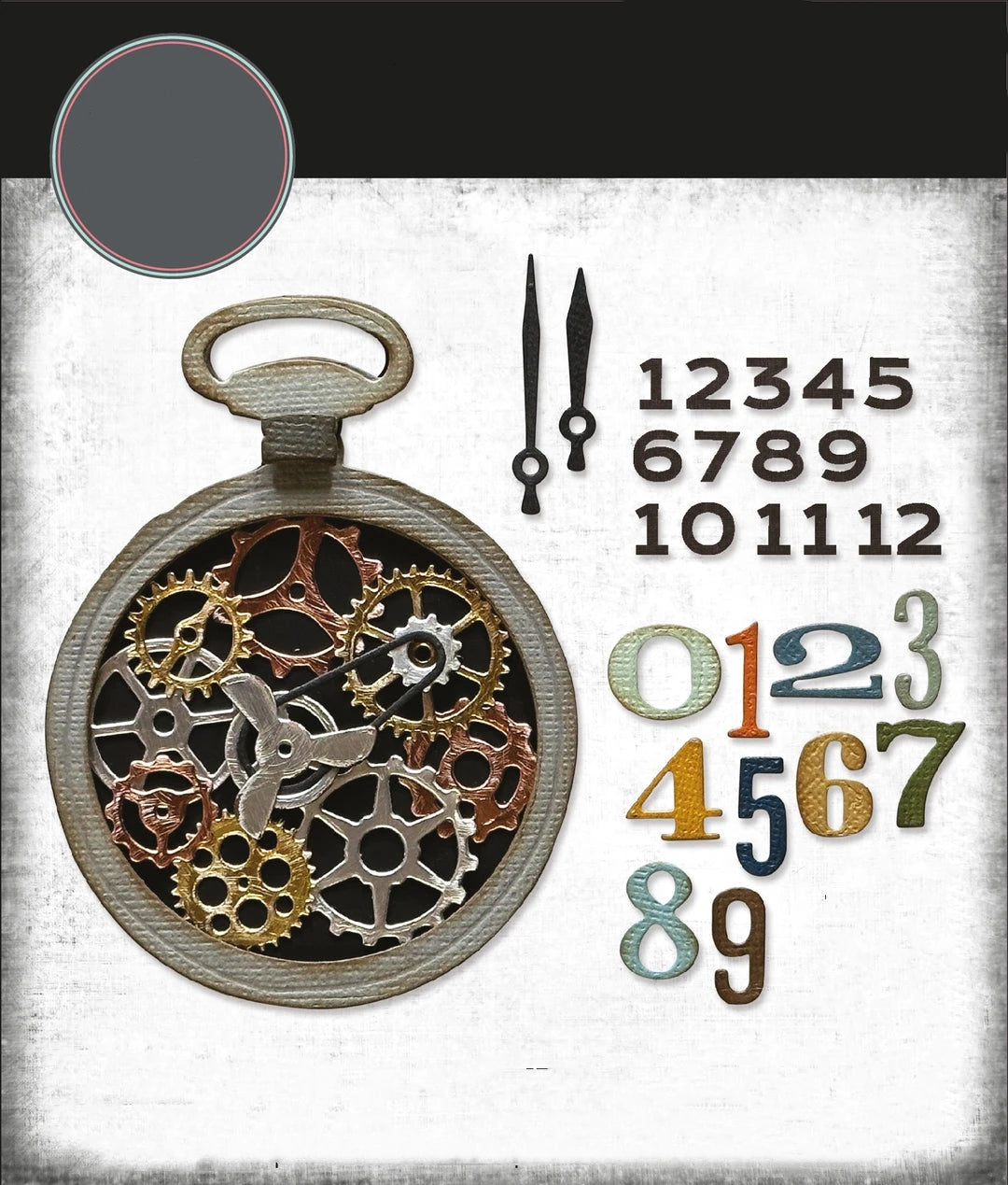 Halloween Retro Clock Decoration Metal Cutting Dies And Stamps Stencils for DIY Scrapbook Photo Album Paper Card Decorative