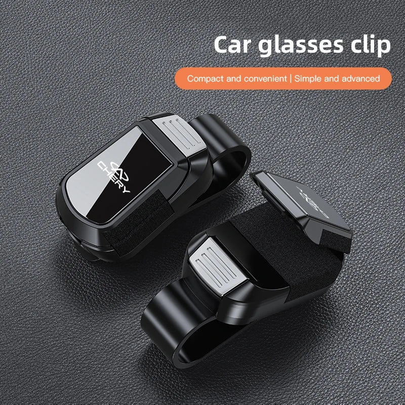 Car Sun Visor Glasses Clip Mirror Style Sunglasses Holder For Chery Omoda Tiggo Pro Fulwin Arrizo QQ 5x X1 T11 Gx E3 Car Gadgets