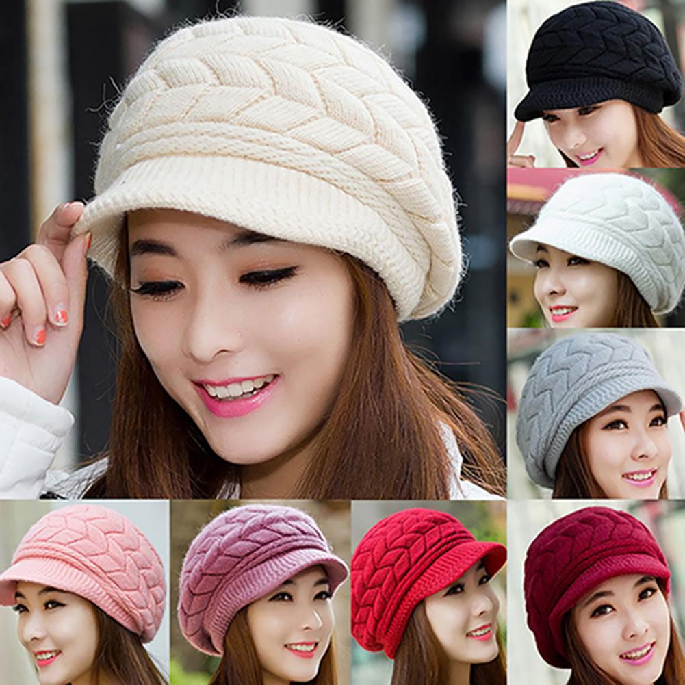 Winter Beanies Knit Women's Hat Winter Hats For Women Ladies Beanie Girls Skullies Caps Bonnet Femme Snapback Wool Warm Hat