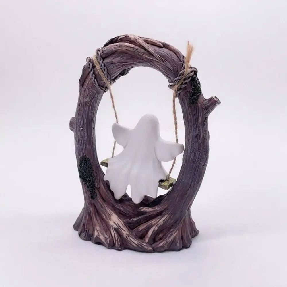 Halloween Themed Halloween Swing Ghost Ornament Model Statue Spooky Ghosts Decor Display Handicraft Ghost Halloween Decoration