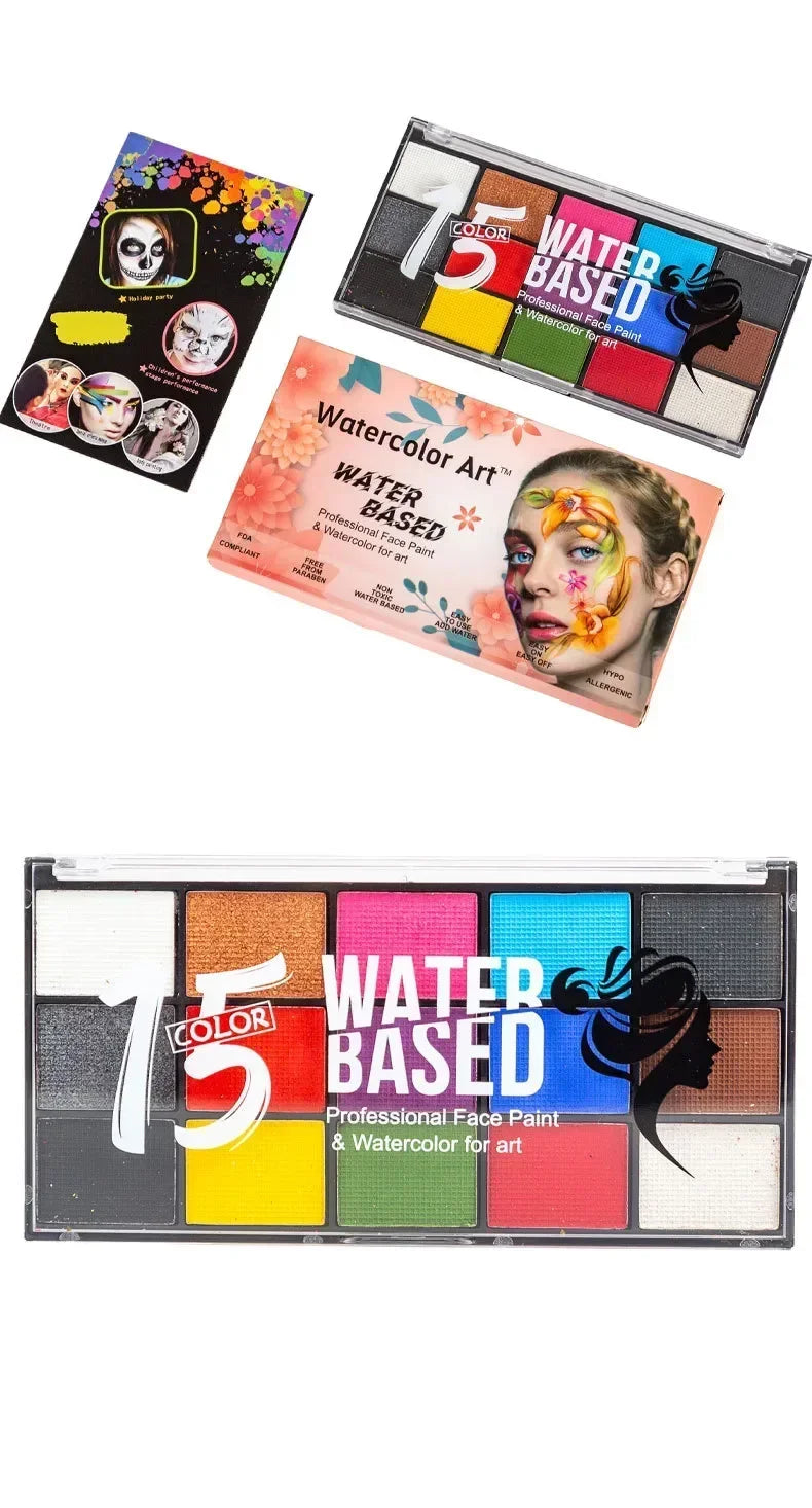 42 Color Eye Shadow Palette Face Body Painting Make Up Easy To Clean Makeup Body Paint Festival Halloween Body Paint Wholesale
