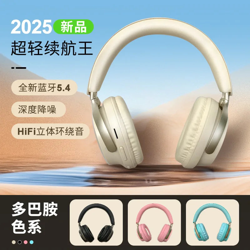 Head mounted Bluetooth earphones, wireless earphones with ultra long battery life, music, sports, and esports earphones