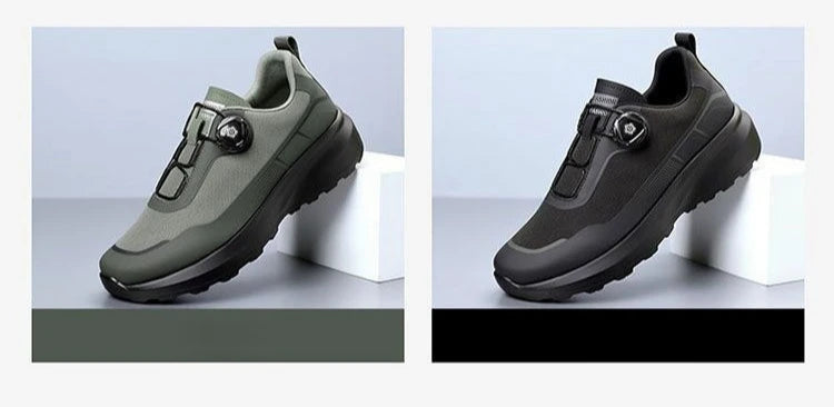 Fashion Casual Men's Shoes Designer Rotating Buckle Men Sneakers Thick-Soled Comfortable Outdoor Walking Shoes Zapatillas Hombre