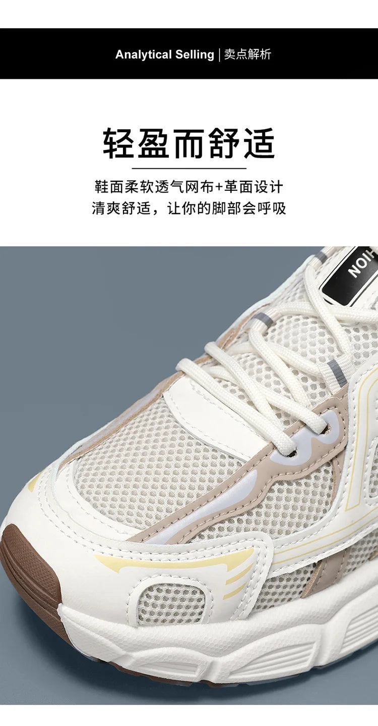 Men's Shoes Fashion Outdoor Casual Shoe Lace Up Platform Sneakers Comfort Running Shoes for Men Training Shoes Tenis Masculino