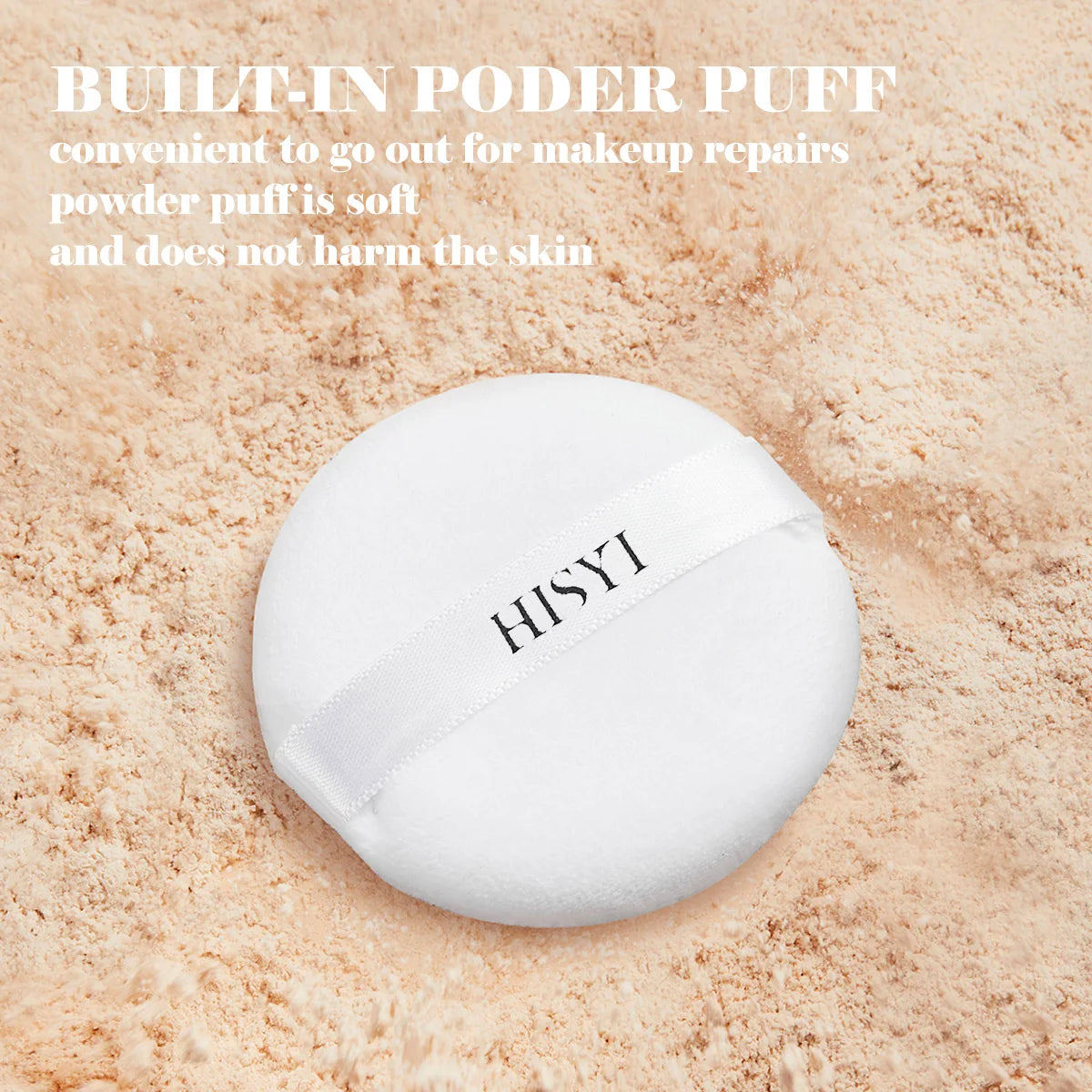 Light, flawless and transparent makeup setting powder,waterproof and easy to take off, natural makeup holding and setting powder