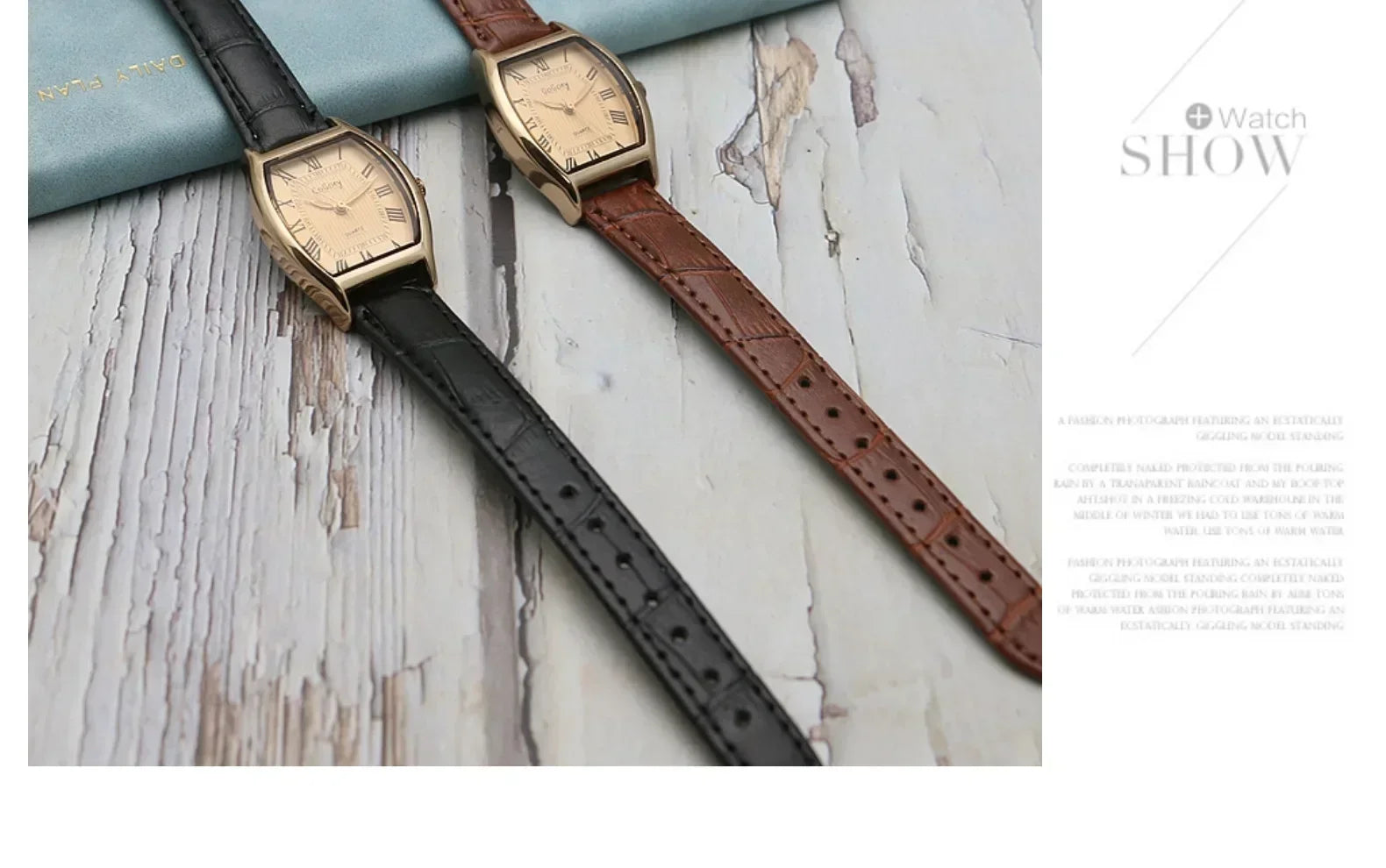 Watch for Women Small Ladies Wristwatches Brown Retro Vintage Leather Bracelet Watch Black Quartz Wristwatches Reloj Mujer