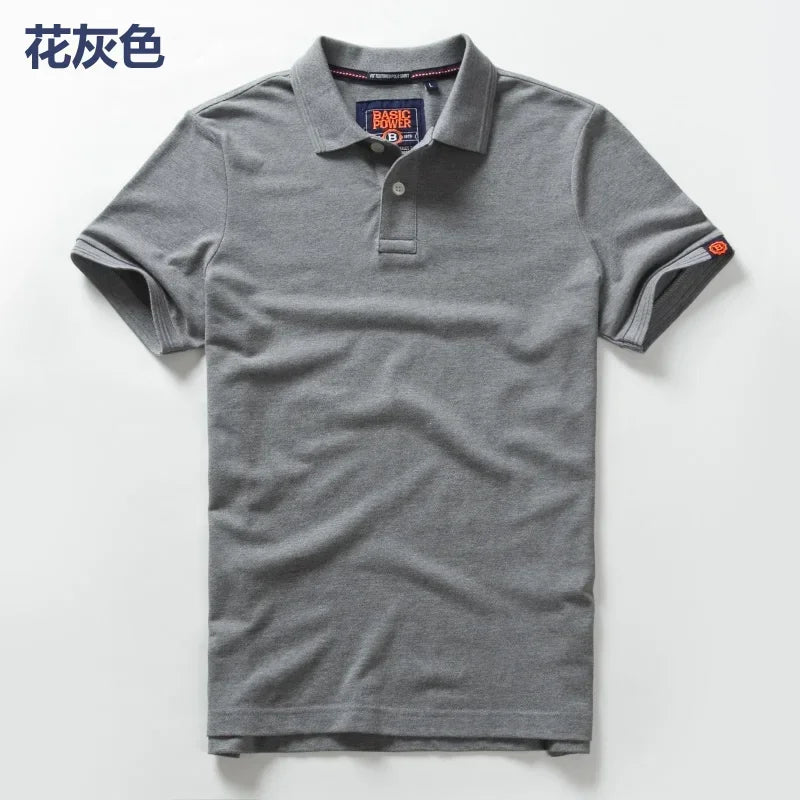 Shirts for Men 2023 autumn Men's clothing Short Sleeve tee Cotton Golf Shirts Mens Shirts and Blouses Simple polo-tshirt for men