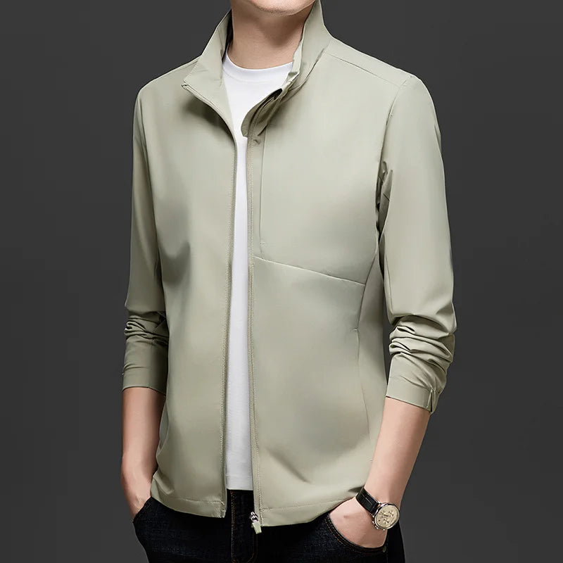 New Men's Casual Jacket Casual and Fashionable Windbreaker Waterproof and Versatile Outdoor Jacket