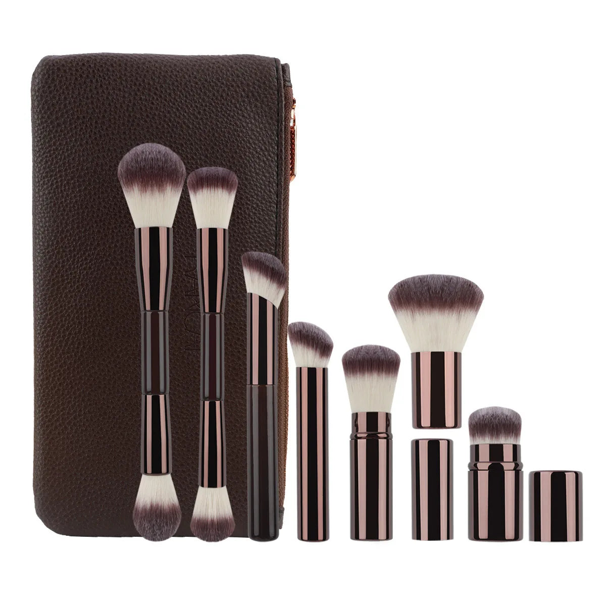 Makeup Brushes Powder Foundation Concealer  Eye Shadow Eyebrow Eyeliner Sculpting Brush Aluminum Handle