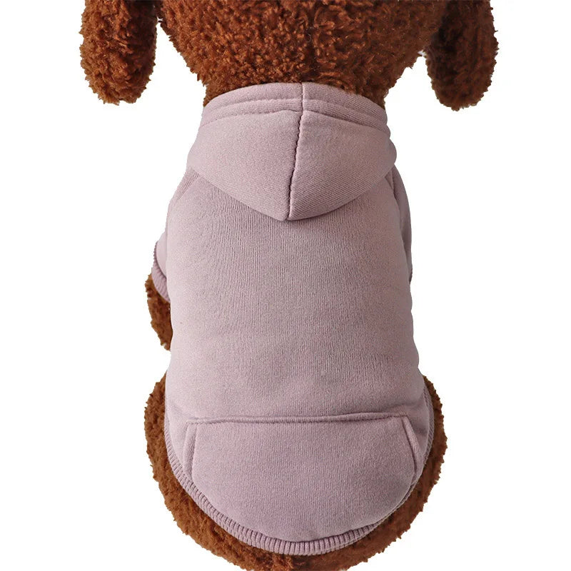 Pet Accessories Winter Dog Clothes for Small Dogs Warm Dogs Coat Pullover Clothing SweatshirtsCasual Dog Cat Clothing Pet Access