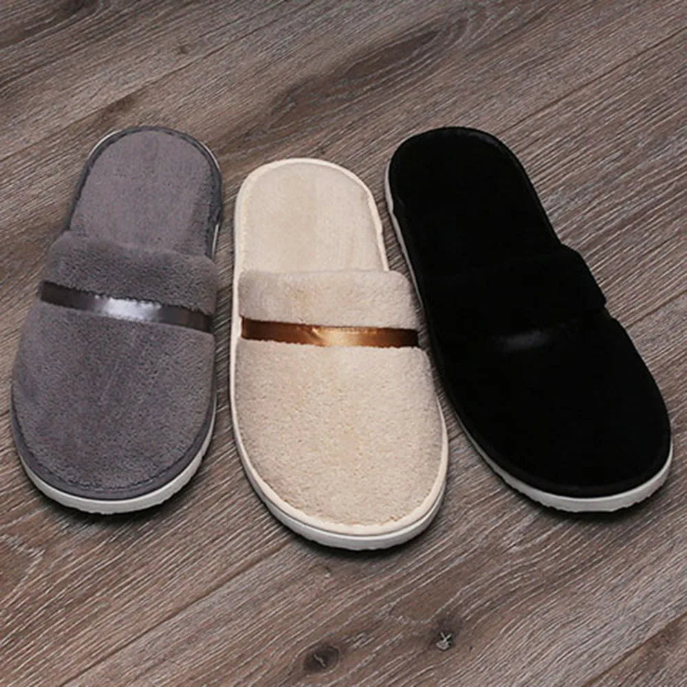 Winter Home Slippers Couple Indoor Shoes Thicken Warm Cotton Slippers Women Men House Slides Non-slip Bedroom Floor Slipper