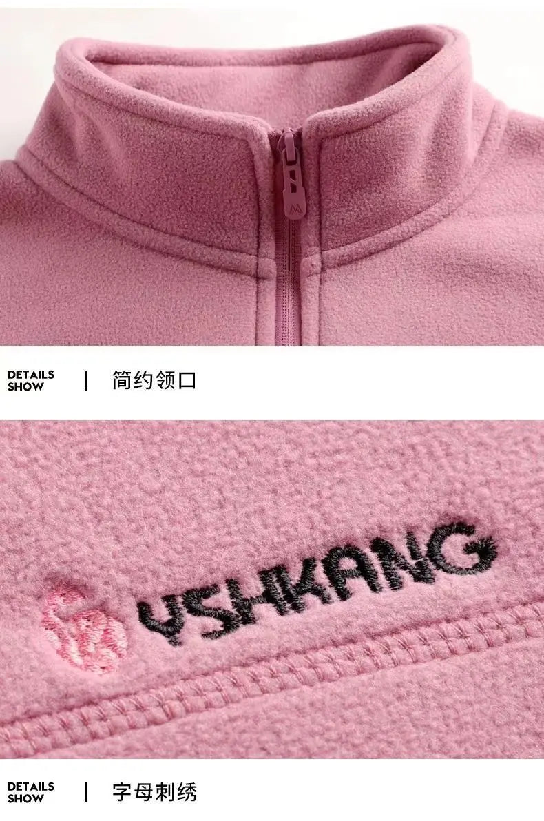 Fleece Jacket Women Can Be Worn In Autumn and Winter Thickened Double-sided Fleece Polar Fleece Jacket