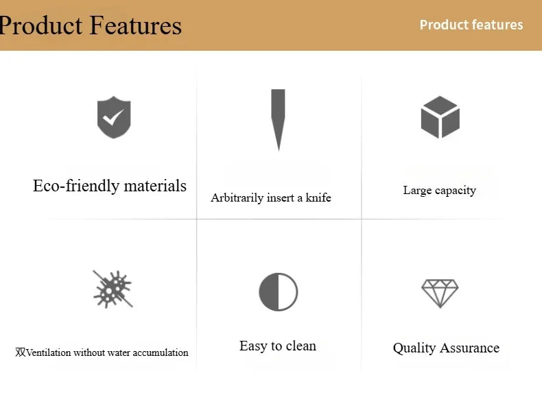 Kitchen Tools Stand for Chef's Knife, Knife Block, Storage Tank Holder, Kitchen Accessories, Household Tools, 1Pc