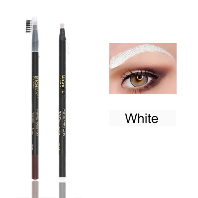 1PC Eyebrow Pencil Waterproof Microblading Eyebrow Pen Tint Tattoo Eyebrows Makeup 6 Colors Natural Long Lasting Eye Brow Pencil