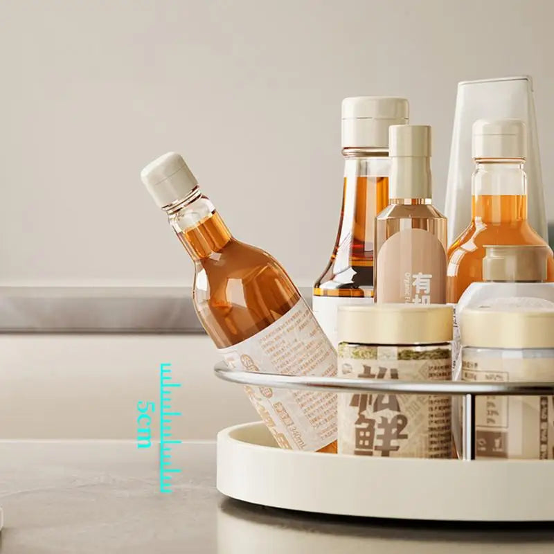 Kitchen Turntable Organizer Rotating Tray Organizer Kitchen Countertop Refrigerator Cupboard Kitchen Countertop Organizer