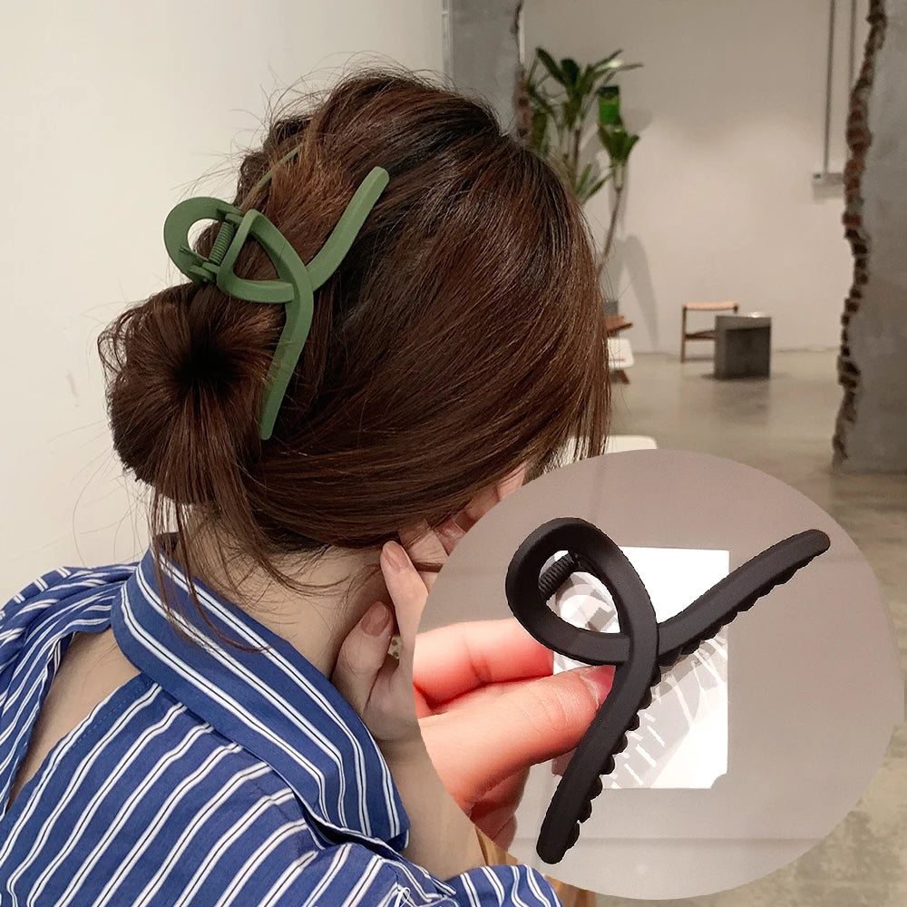 Barrettes Fashion Women Acrylic Hair Claws Clips Hair Accessories Hairpins Ladies Hairgrip Headwear Girls Ornaments Crab Bands