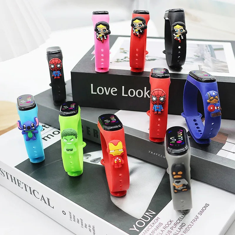 Electronic Digital  Watches  Colour screen Display Children's Watch Cartoon Fashion Watches  Holiday Gift Kids Watches
