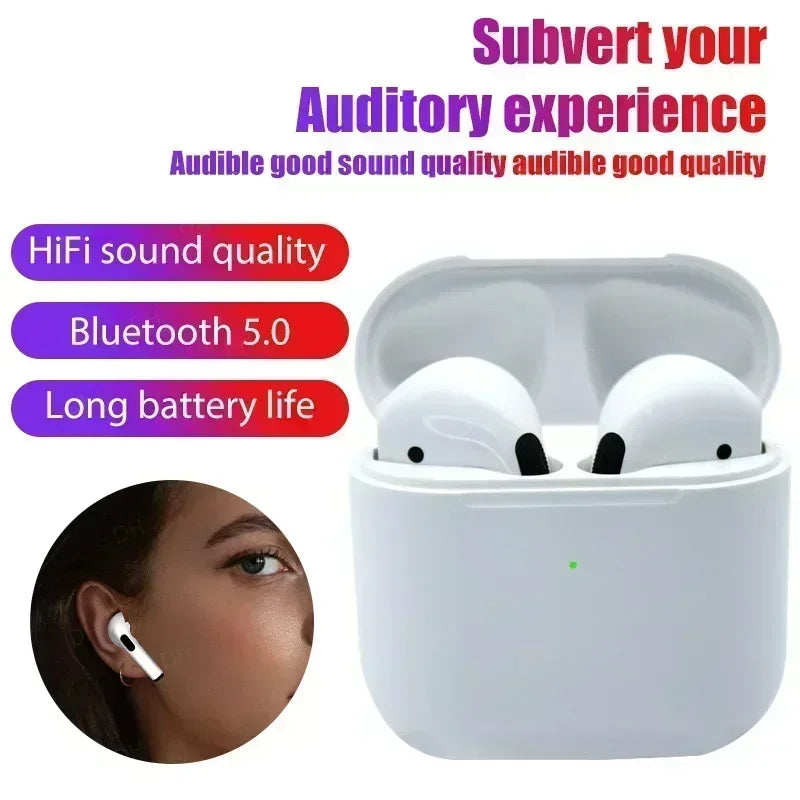 Pro4 Bluetooth Earphones Wireless Headphones Mini Sports bluetooth Headset Earbud Music Earpieces For iPhone Xiaomi Huawei Redmi