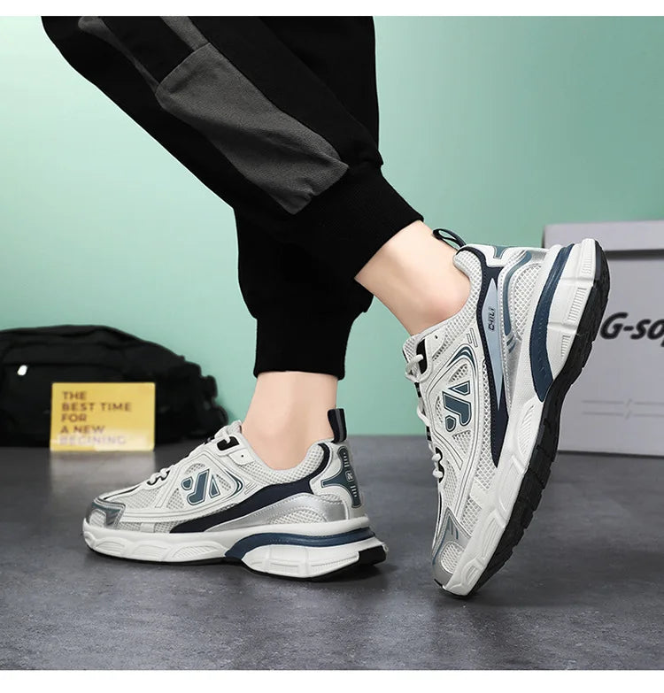 Men's Shoes Fashion Outdoor Casual Shoe Lace Up Platform Sneakers Comfort Running Shoes for Men Training Shoes Tenis Masculino