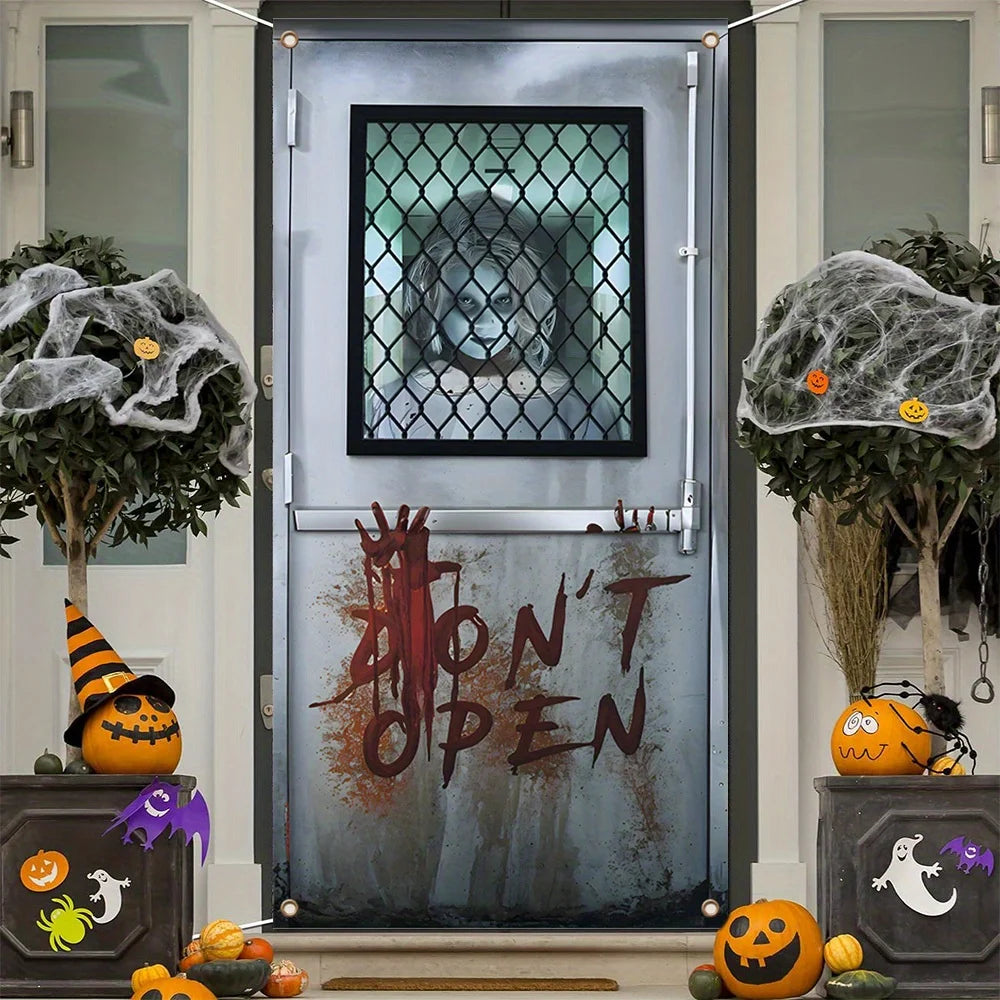 Halloween door decorations for festivals, made of polyester, multi-purpose, suitable for both indoor and outdoor use