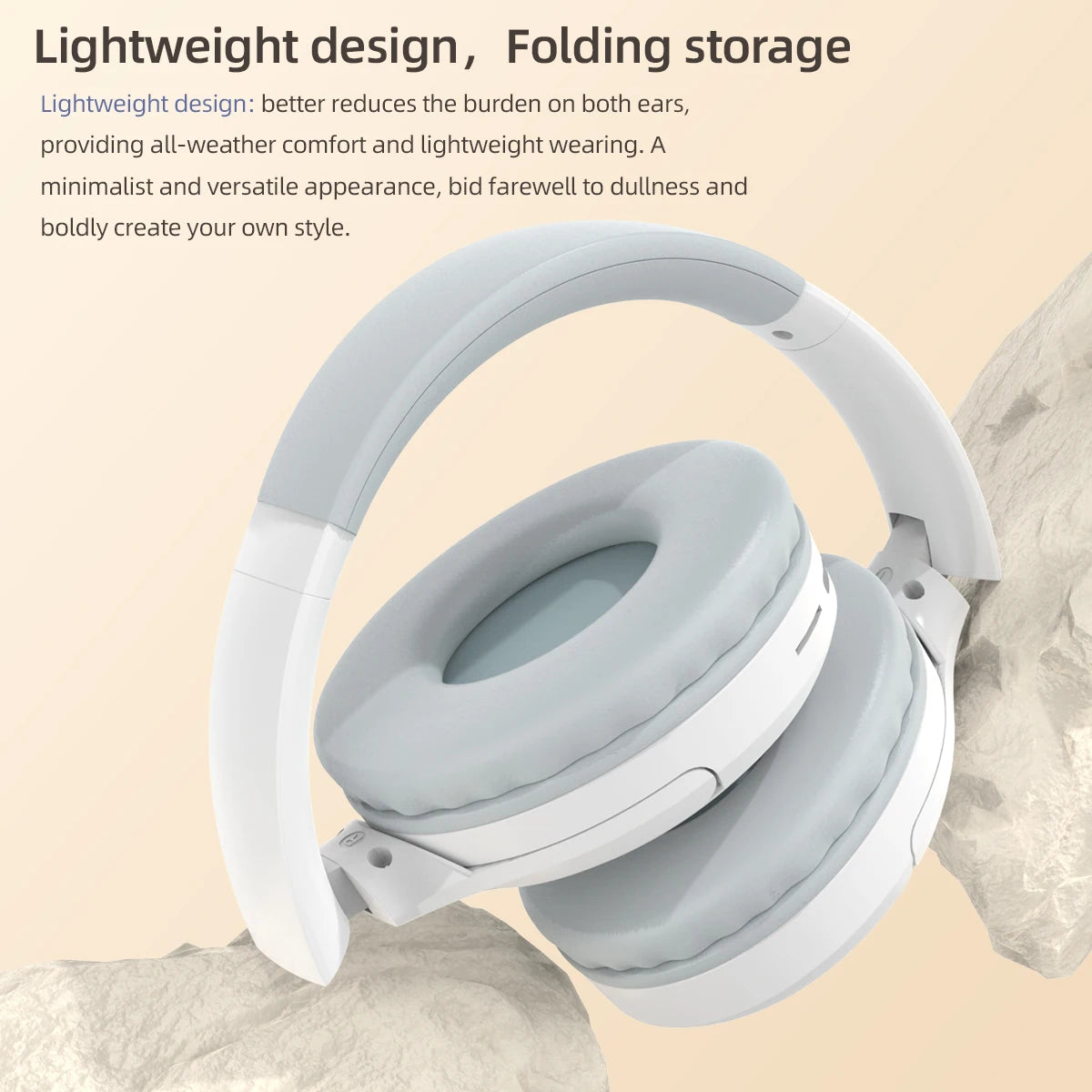 Headset Over-Ear Hood Wireless Bluetooth Earphones 5.3 Gaming Sports Earphone bluetooth Music Headphone High Fidelity Foldable