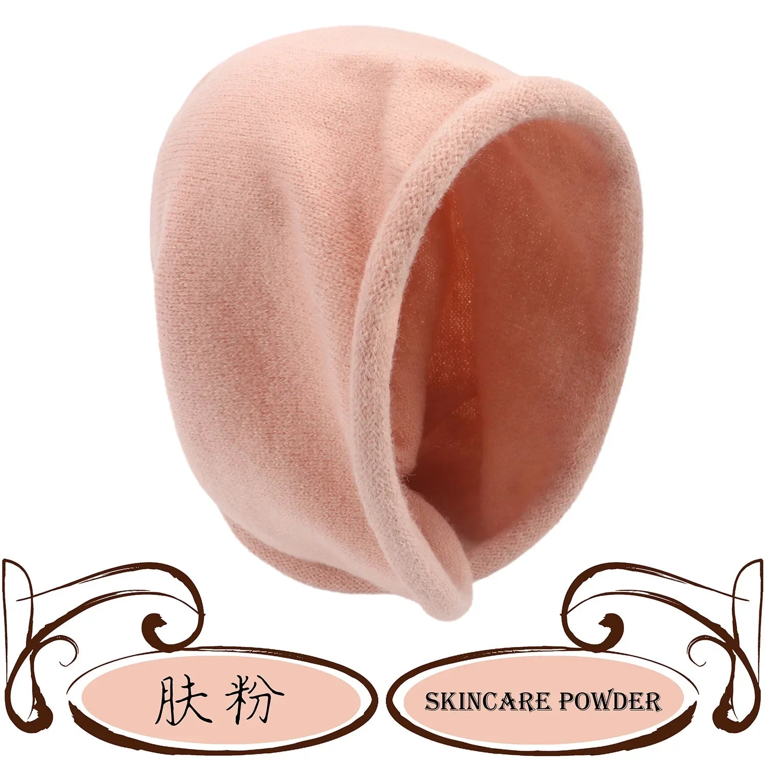 New Winter Balaclava Hat Scarf Combo Women's Fashion Knitted Cap Wrap-around Cashmere Skullies & Beanies