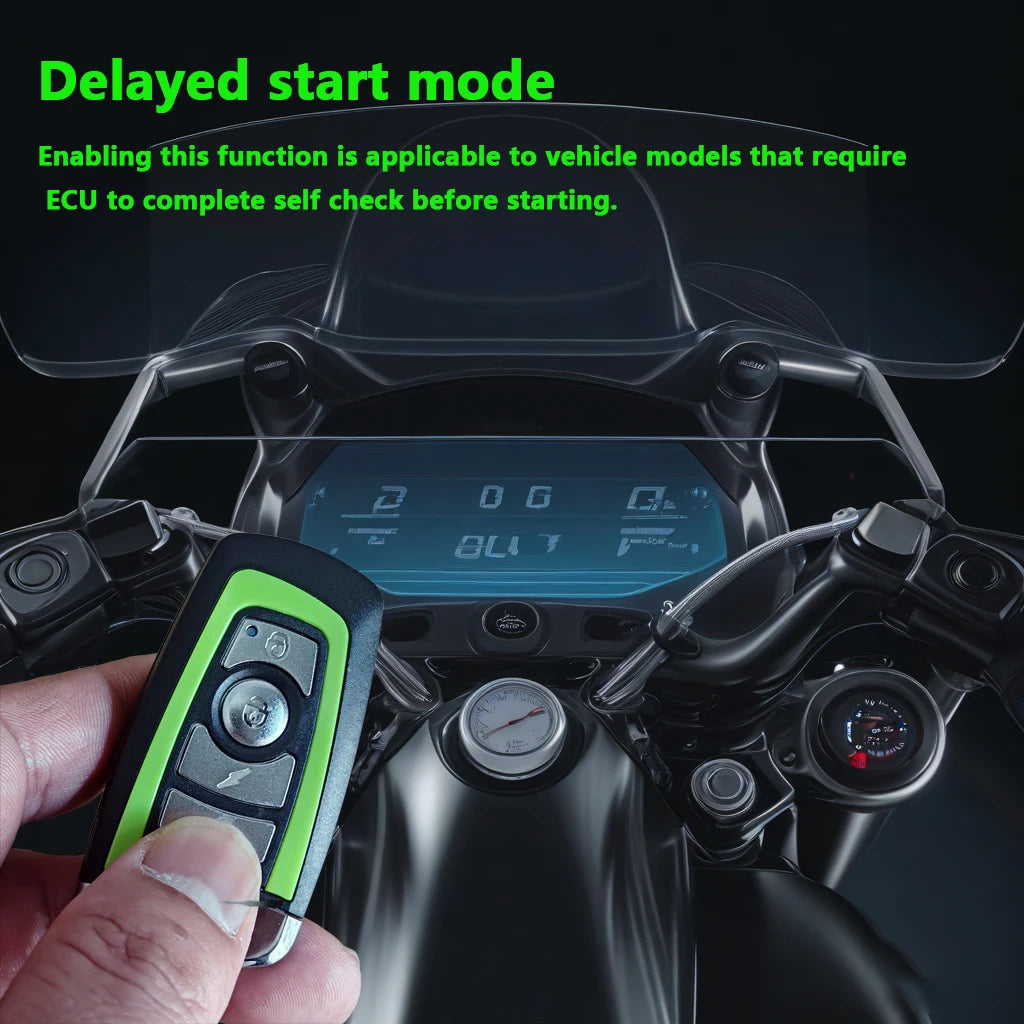 Motorcycle Alarm System 1-Way Motorcycle Anti Theft Kit Car Security Alarm System DC 12V 125dB Built in Vibration Sensor