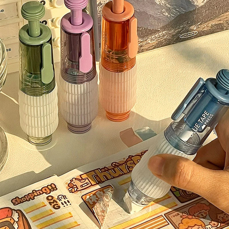 Transparent Dot Dispensing Double-sided Tape Replaceable Refills Handbook Dot Glue Stationery School Office Supplies stationery