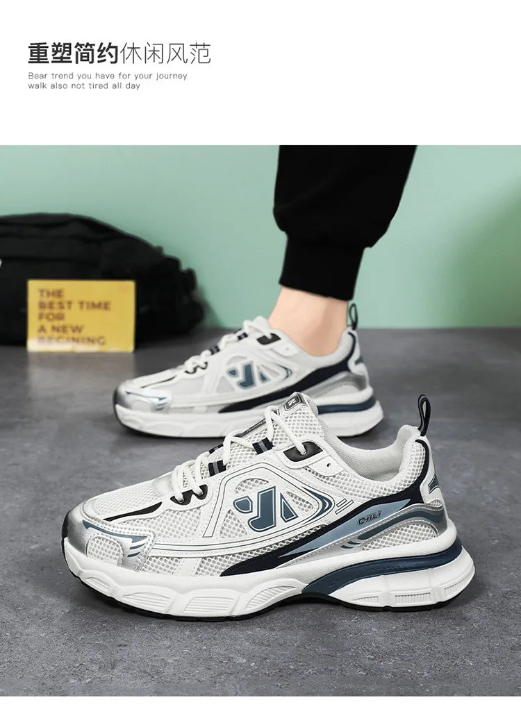 Men's Shoes Fashion Outdoor Casual Shoe Lace Up Platform Sneakers Comfort Running Shoes for Men Training Shoes Tenis Masculino