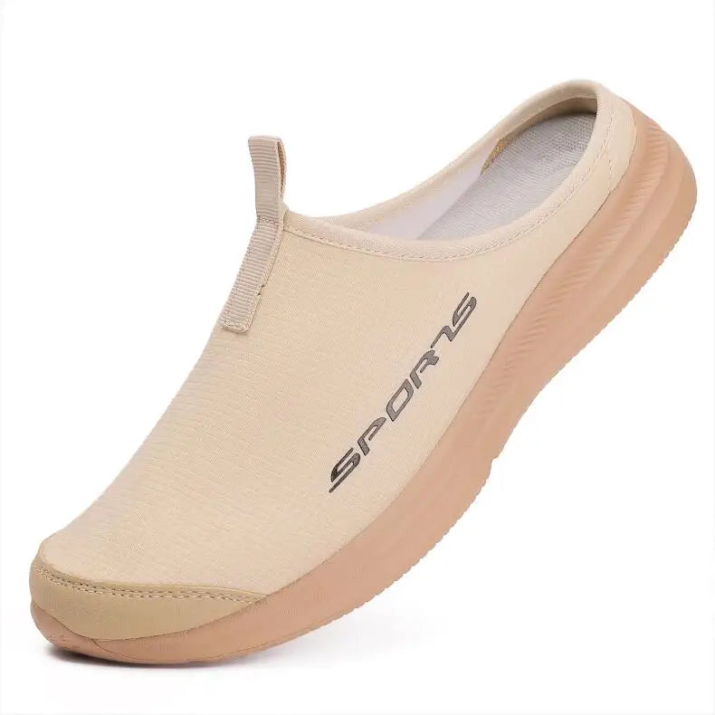 Men Half Slippers Casual Sneakers Soft Sole Support Shoes Lightweight Comfortable Breathable Outdoor Sports Skateboarding Shoes