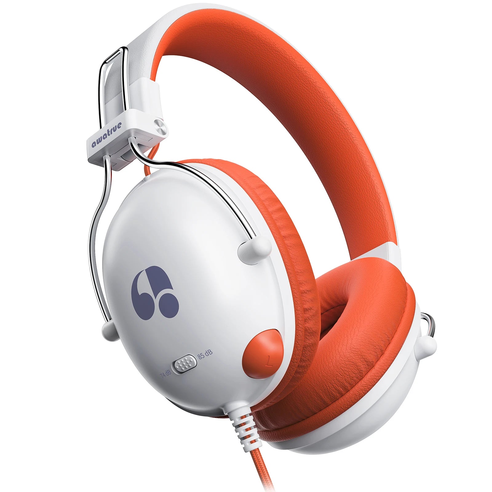 HK05 Kids Study Wired Headphones Headset Headphone Cartoon Earphone with Mic Music Headset Limited Volume 74dB/85dB for Children