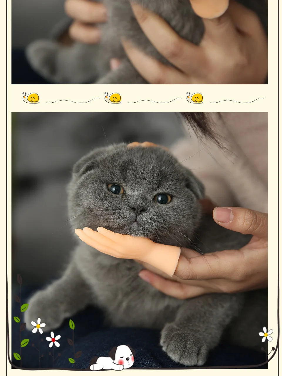 Adult Kid Novelty Toys Funny Mini Hands Creative Finger Fidget Toys Soft Small Hand Tease the Cat Pet Toy Halloween Gift