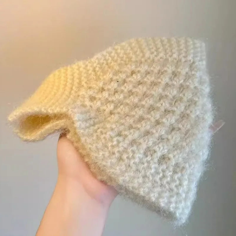 Winter Warm Knitted Headband Windproof Wool Knitting Warm Hair Band Cold Autumn Cover Ears Thermal Headwear Hair Accessories