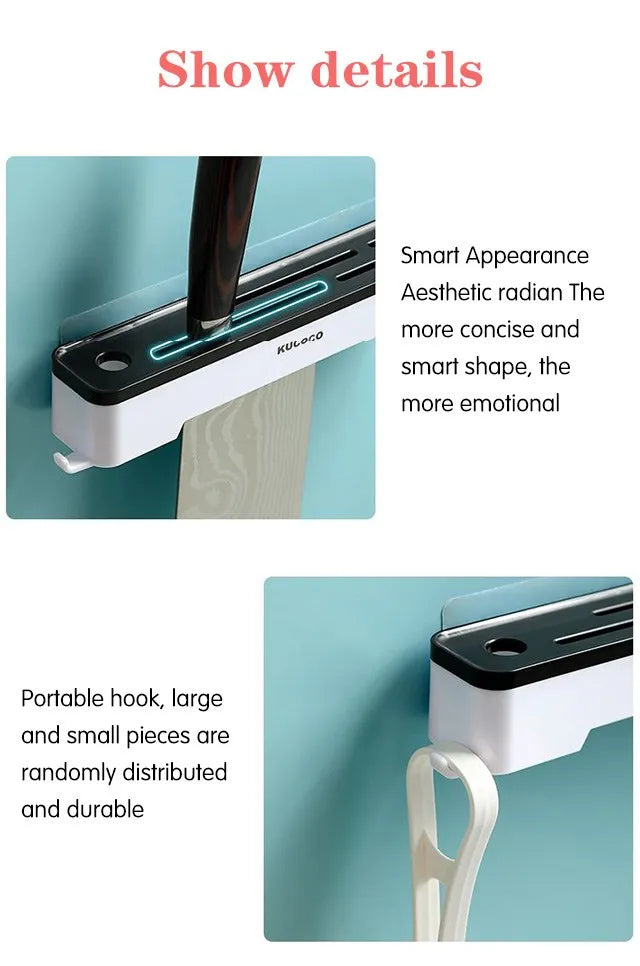 Kitchen Knife Holder Wall Mounted Multifunctional Knife Holder Home Cutlery Wall Mounted Storage Rack Kitchen Cutlery Organizer