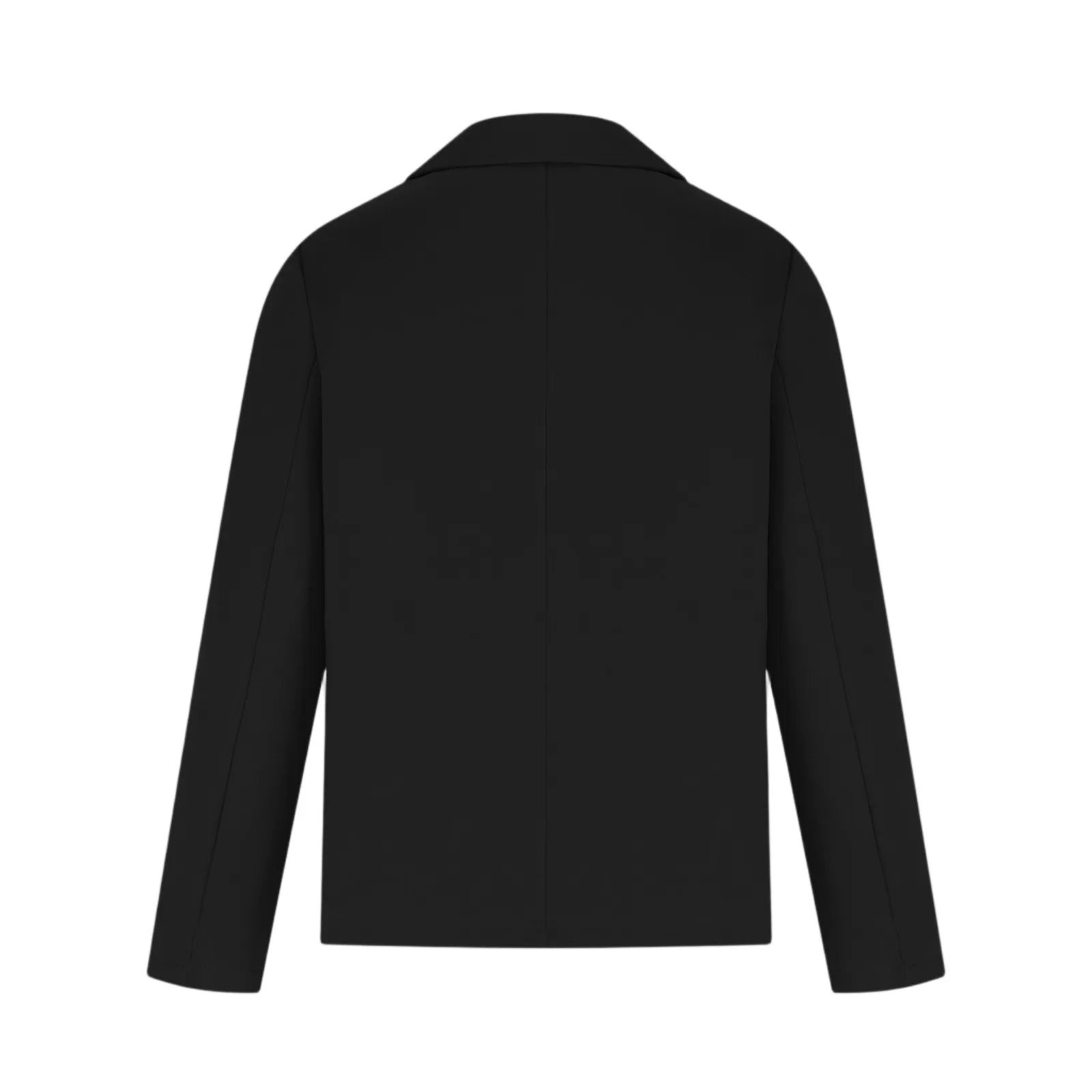 Casual Suit Jacket for Women Fashion Solid Color Long-sleeved Suit Collar Blazer Business Casual Single-button Cardigan Jacket