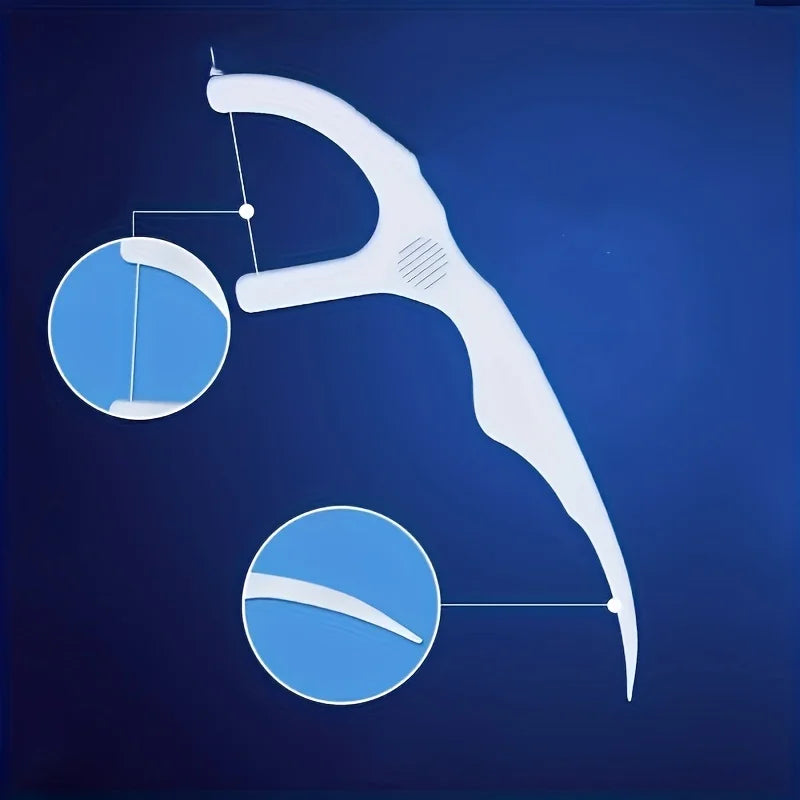 50pcs Dental Floss, Deep Cleaning Dental Floss For Proper Oral Care, Portable Disposable Dental Floss Picks For Travel Daily Lif