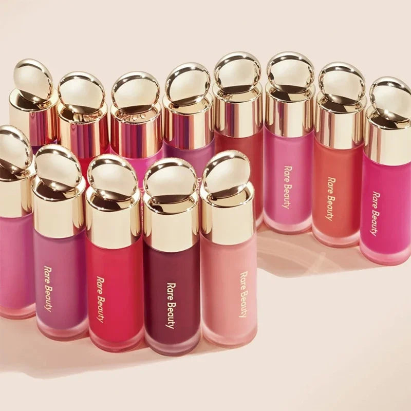 Rare Beauty Liquid Blush Lip Gloss Plump Moisturizing Dual-use Highlight Essence Gel Nourishing Powder Lipstick Care for Women
