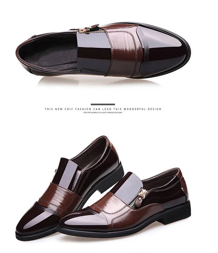 Shoes for Men Shoes Leather Shoes Business Dress Shoes All-Match Casual Shock-Absorbing Wear-Resistant Footwear Chaussure Homme