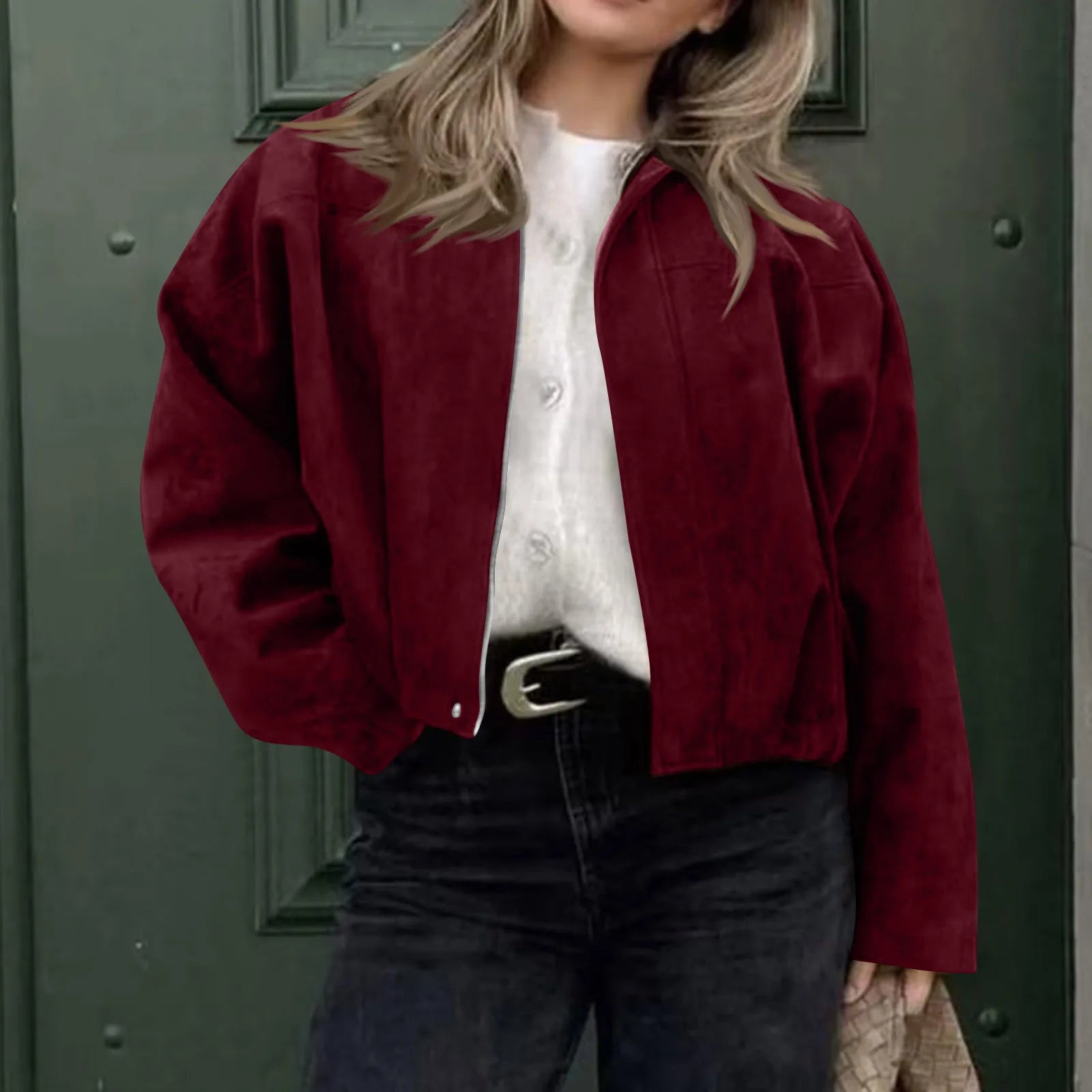 Women's Jackets Coat Fashion Turn-down Collar Long Sleeve Loose Coats Vintage Female Outerwear Chic Street Youth Jackets Tops