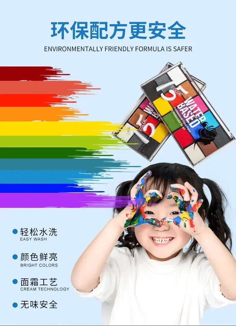 42 Color Eye Shadow Palette Face Body Painting Make Up Easy To Clean Makeup Body Paint Festival Halloween Body Paint Wholesale
