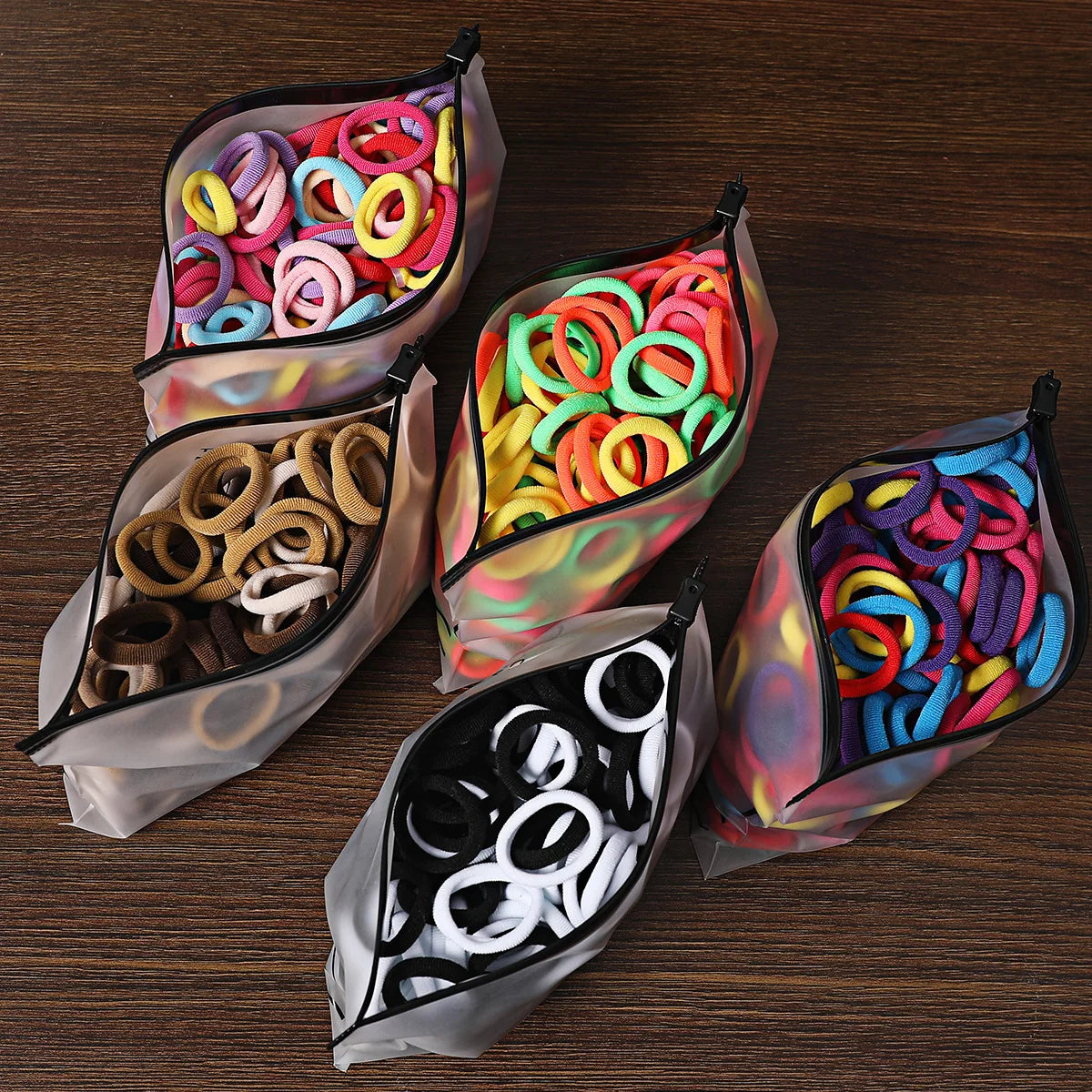 50/100Pcs Hair Bands for Children Colorful Nylon Scrunchie Hair Ties Rubber Band Kids Elastic Hair Leagues Girl Hair Accessories