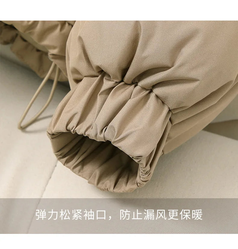 Women Autumn Winter Short Down Jacket 2025 New Plus Size Loose Cotton Padded Jacket Women Hooded Warm Casual Jacket Women Parkas