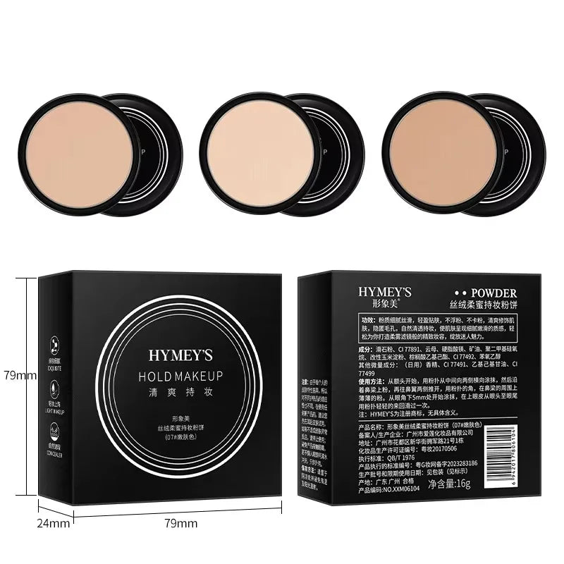 3 Colors Make Up Face Powder Brighten Oil-control Waterproof Nude Makeup Pressed Powder Foundation Makeup Base Cosmetics