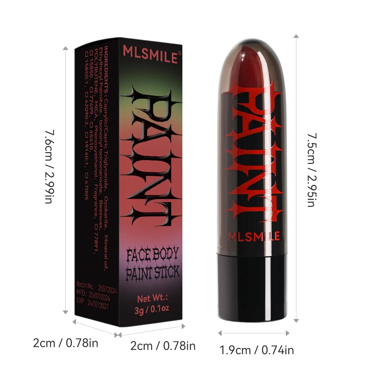 Halloween Matte Lipstick Dark Black Vampire Olive Green Creative Halloween Makeup Face Body Painting